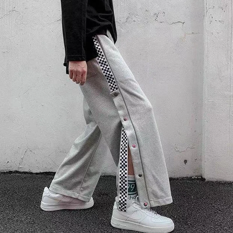 Spring Autumn Y2K Split Fork Casual Korean Pants Loose Straight Leg High Waist Wide Leg Pants Women Chic Hip Hop Female Clothes - Image 2